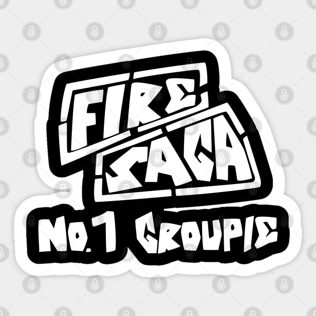 Eurovision Fire Saga Number 1 Groupie Sticker by NerdShizzle